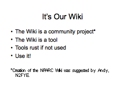 It’s Our Wiki